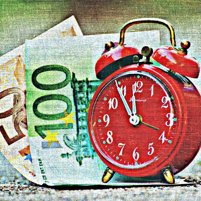 time is money in the illustration