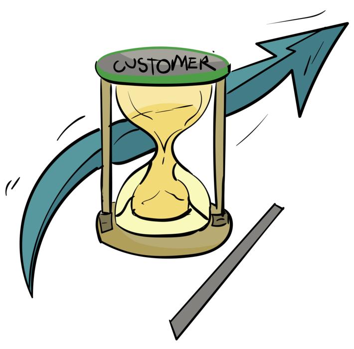 arrow and hourglass as conceptual design