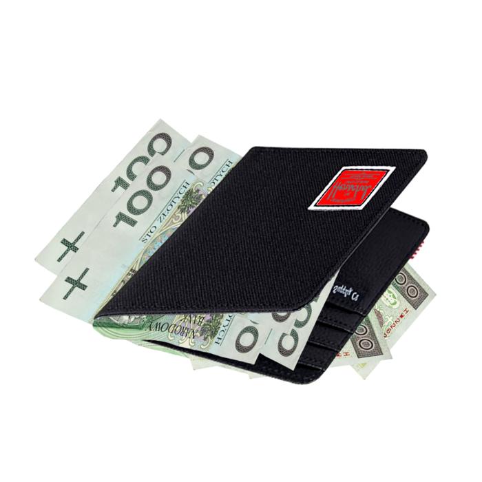money in black wallet