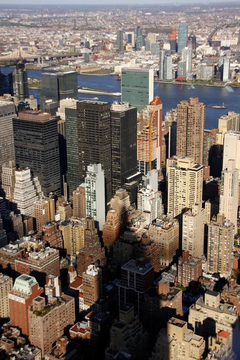 shadow of Empire State Building in NY, USA