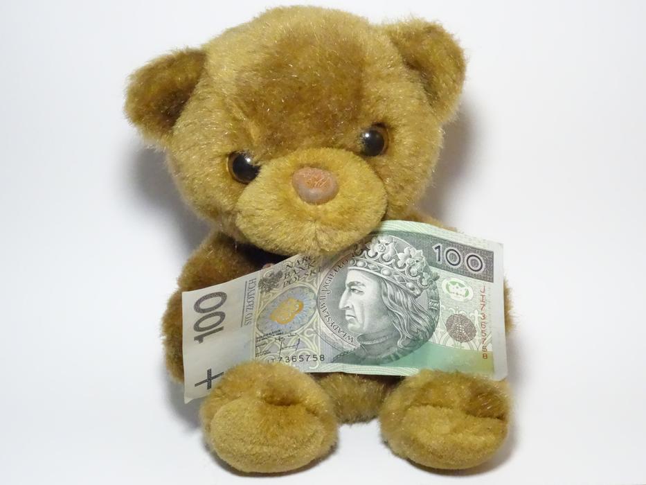 Money and toy
