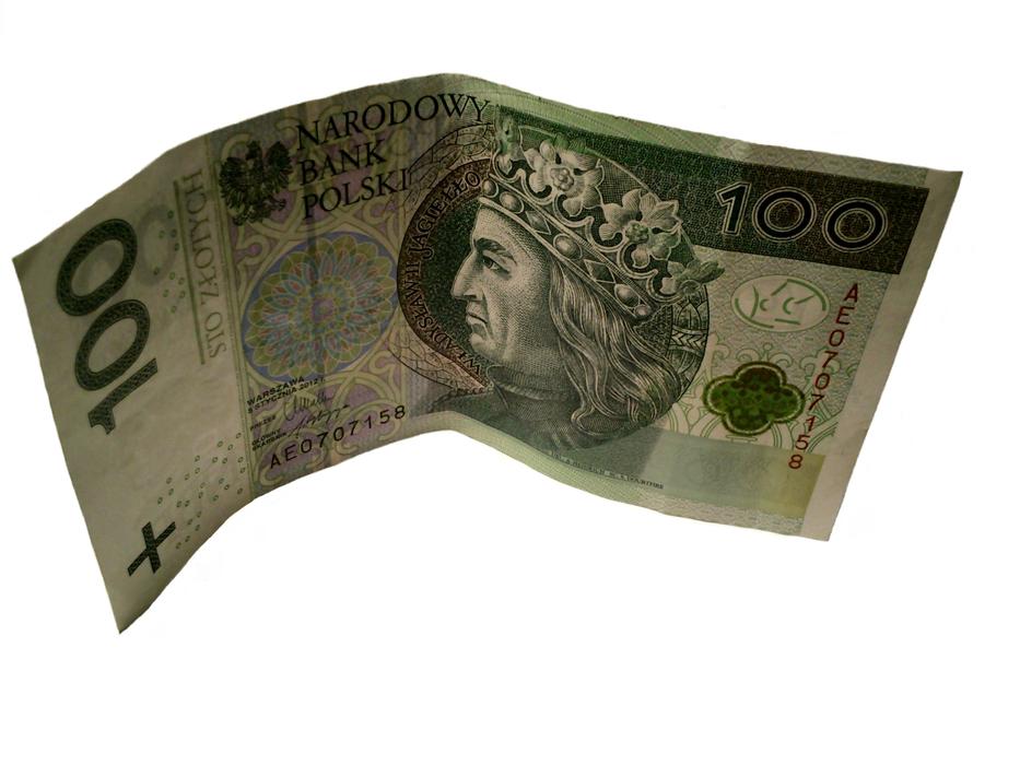 dollar bill on white background