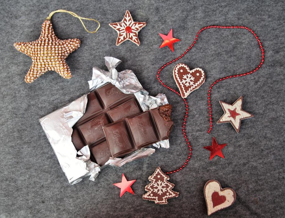 chocolate and decorations