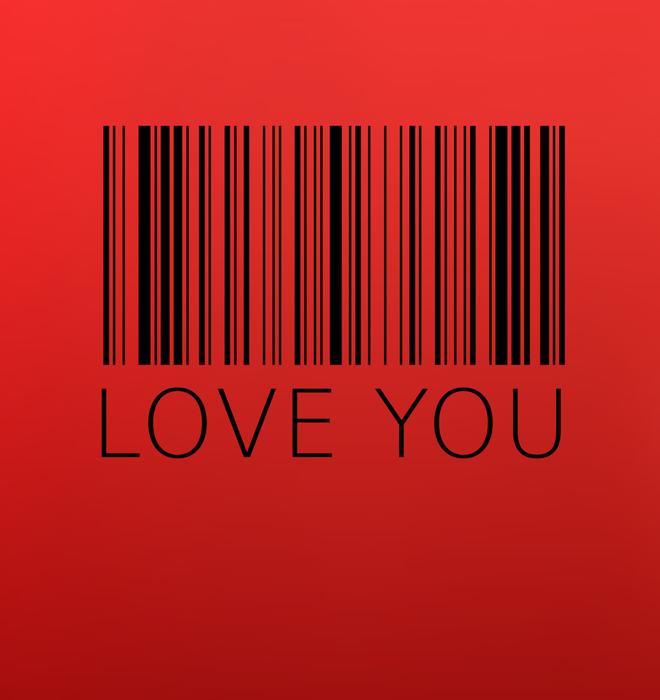 barcode love you