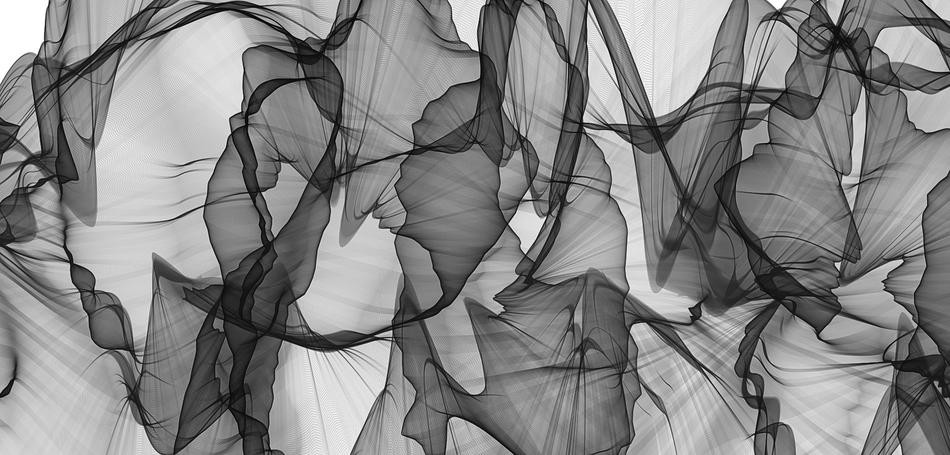 abstract black and white background drawing