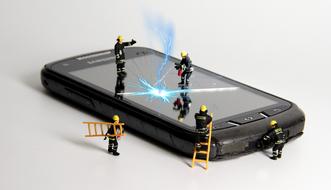 Smartphone Fire Miniature