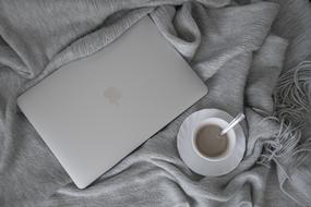 Apple Macbook and coffe