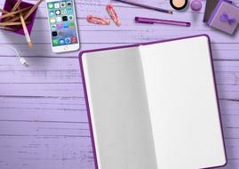 Diary Mobile Phone and Make Up Hair