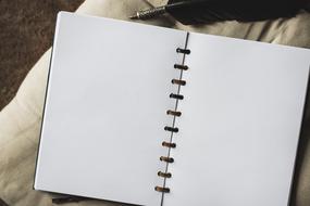 Empty Handbook and pen