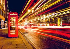 London and telephone booth