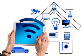 clipart of Smart Home House Technology