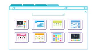 browser internet new tab drawing