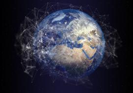 clipart of earth communication global