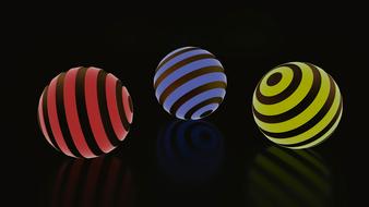 balls round light drawing