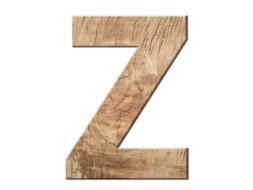 letters abc wood z