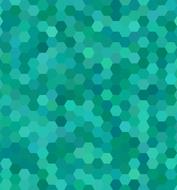 hexagon turquoise background