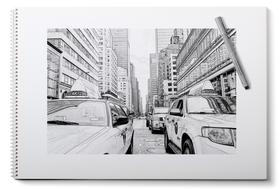 New York Painting Pencil drawing