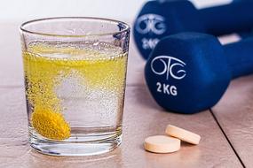 Vitamin B Effervescent and sport equipment