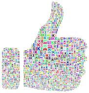 like facebook social media drawing