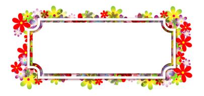 flowers floral pattern banner drawing
