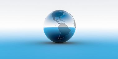 blue World Earth drawing