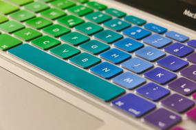 Mac Keyboard blue