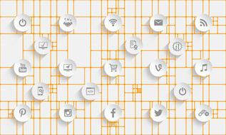 Icons of media clipart