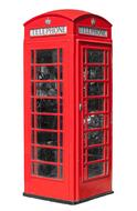 red london telephone booth