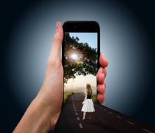 Smart photo girl