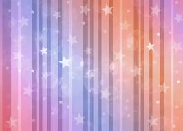 Colorful texture with the stripes, stars and bokeh lights, clipart