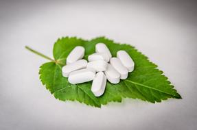 Medications Cure Tablets on leaf