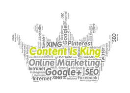 content is king, online marketing, word cloud
