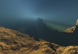 mysterious Mountain Landscape