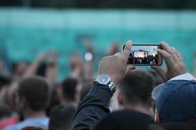 Smartphone Concert People hands