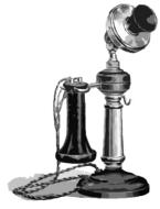 telephone vintage transparent drawing