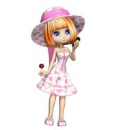 cartoon sweet girl