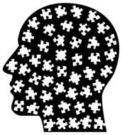human head with puzzle pieces