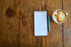 Coffee Notebook Work