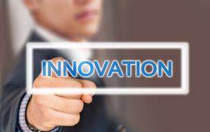 Turn On Off Innovation banner drawing