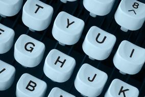 Typewriter Keyboard white