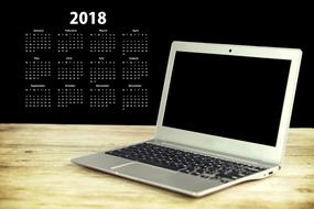 laptop agenda calendar