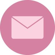 pink email symbol