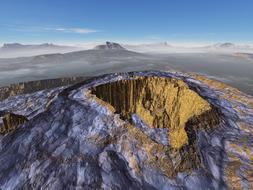 big Crater Volcano Panoramic