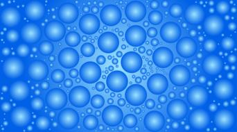 bubbles banner blue drawing