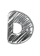 alphabet letters d black drawing