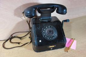 Telephone old black