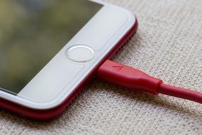 red plug for Apple Iphone
