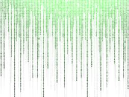 matrix code control green drawing