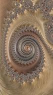 spiral fractal, abstract design