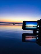 Beach Apple photo sunset